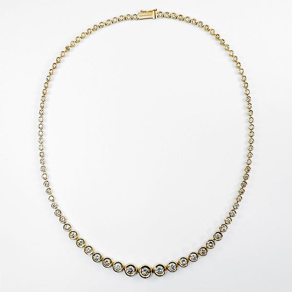 K18 テニスネックレス 10ct ダイヤモンド 50cm メンズ ブランド K18 テニスネックレス 10ct ダイヤモンド 50cm メンズ ブランド