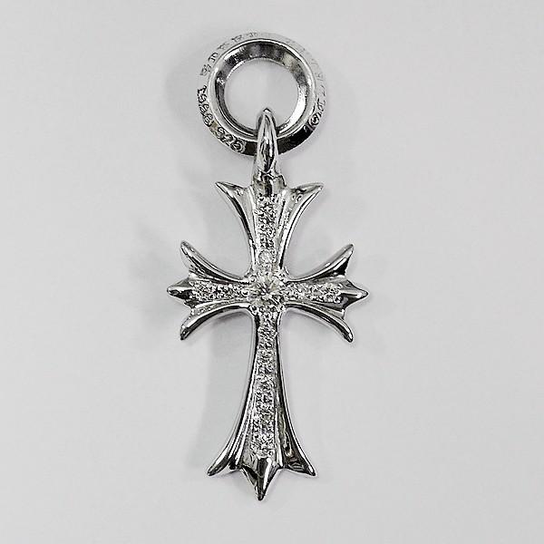 送料込 Chrome Hearts クロムハーツ タイニーchクロス パヴェ ダイヤモンド 国産 Menss Pk