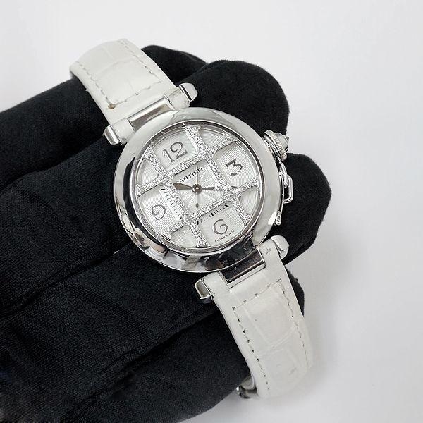 正規品★カルティエ★Cartier★レザー★Pasha★ケース Cartier（カルティエ） パシャ グリッド ダイヤモンド 32mm レディース