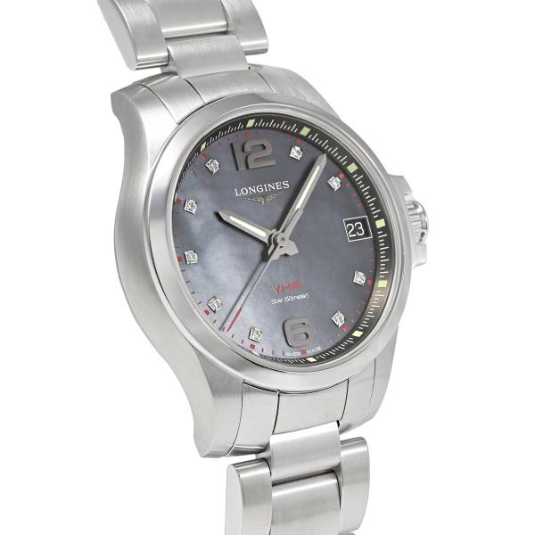 LONGINES ロンジン コンクエスト V.H.P. L3.316.4.88.6 ブラック
