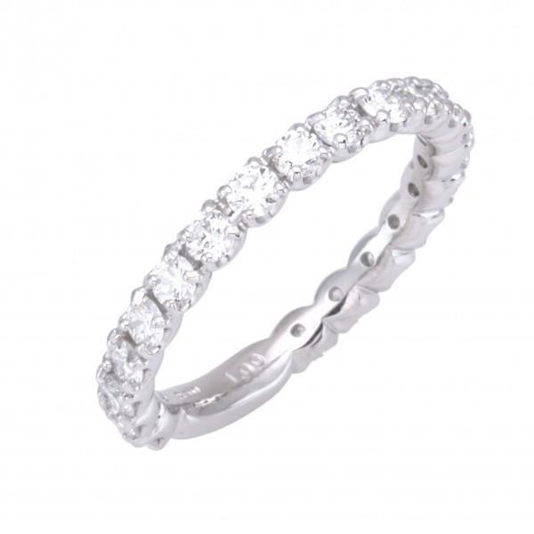 プラチナ900 ダイヤモンド ハーフエタニティ リング : ジェム