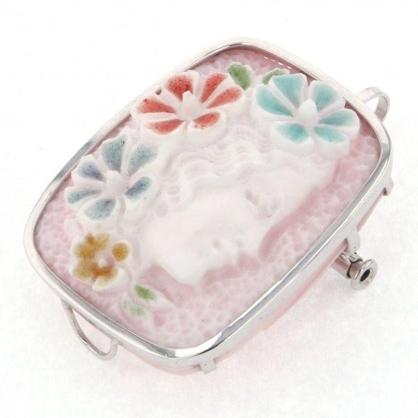 K18WG ホワイトゴールド カメオ OTHER ブローチ : ジェムキャッスル