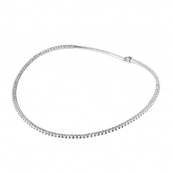 K18ホワイトゴールド ダイヤモンド ネックレス : ジェムキャッスルゆき