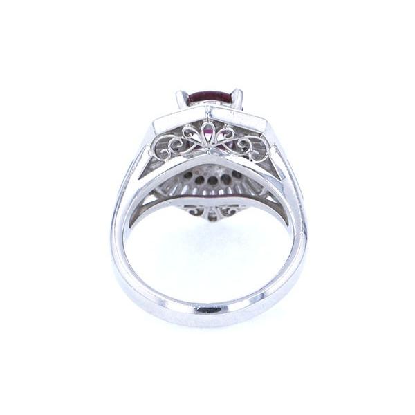 PT900 ルビー ダイヤモンド リング : ジェムキャッスルゆきざき