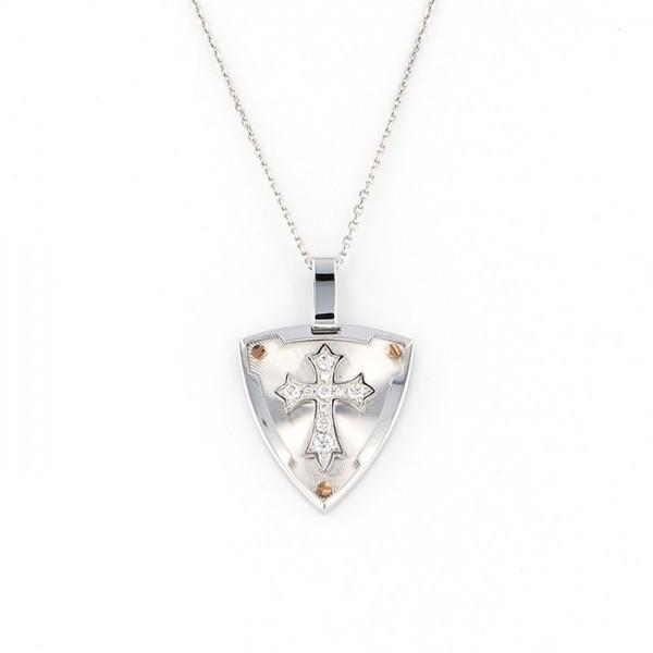 K18ホワイトゴールド K18ピンクゴールド ダイヤモンド ネックレス