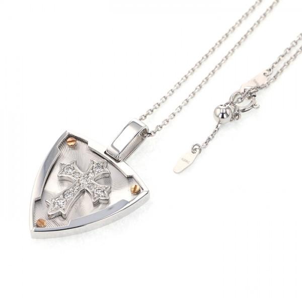 K18ホワイトゴールド K18ピンクゴールド ダイヤモンド ネックレス