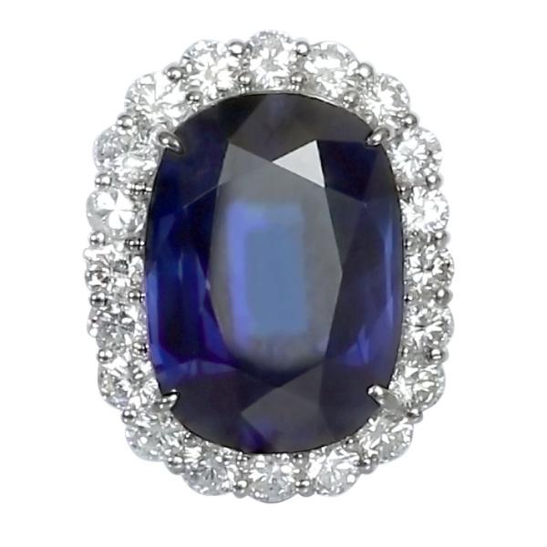 pt900 サファイア　ダイヤモンド　リング Pt900 サファイアとダイヤモンドリング jewelry shop oroshiba