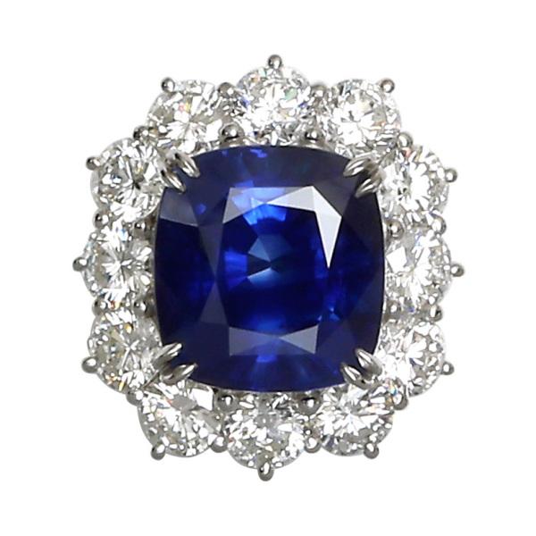 PT900 サファイア ダイヤモンド リング : ジェムキャッスルゆき