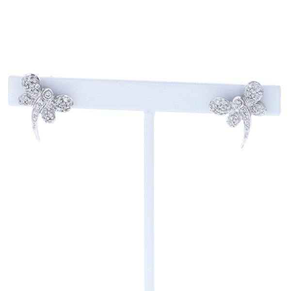 K18WG ホワイトゴールド ダイヤモンド OTHER ピアス(36270円)