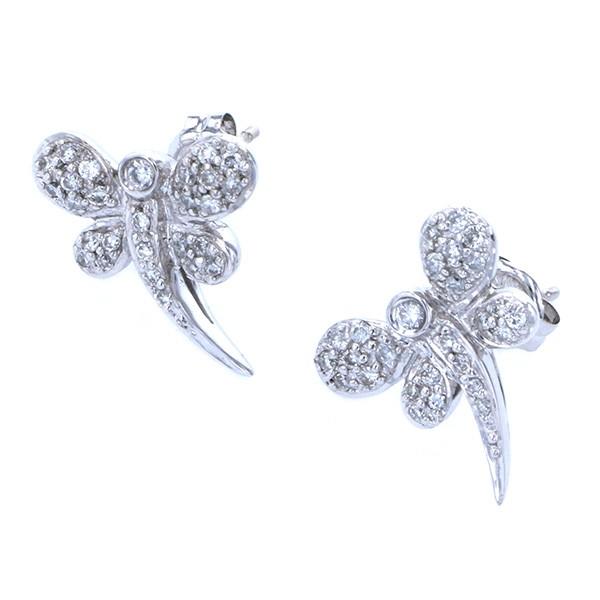 大人気 K18WG ホワイトゴールド ダイヤモンド OTHER ピアス 【IQY1029140452】(36270円)