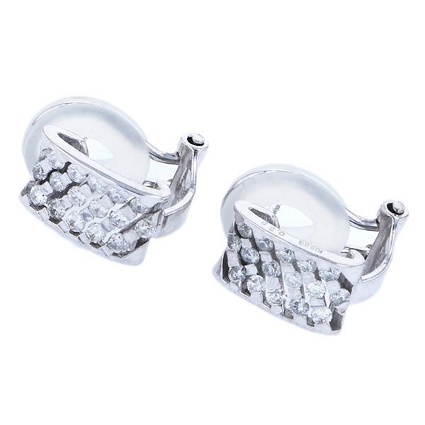 ★レア物 新品未開封 K18WG ホワイトゴールド ダイヤモンド OTHER ピアス 【GM1935134100】(68200円)