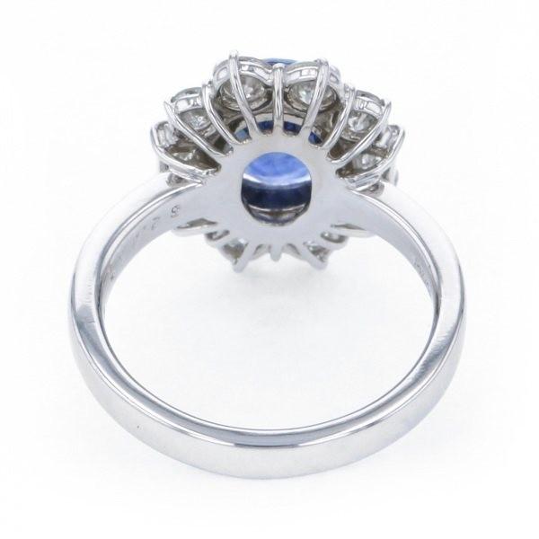 PT900 サファイア ダイヤモンド リング : ジェムキャッスルゆきざき