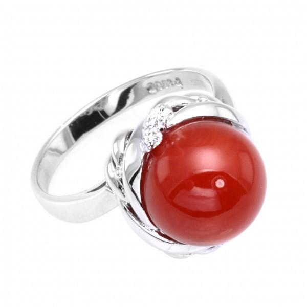 【初期/レア】 PT900 サンゴ ダイヤモンド OTHER リング 【ZY8880598552】(31298円)