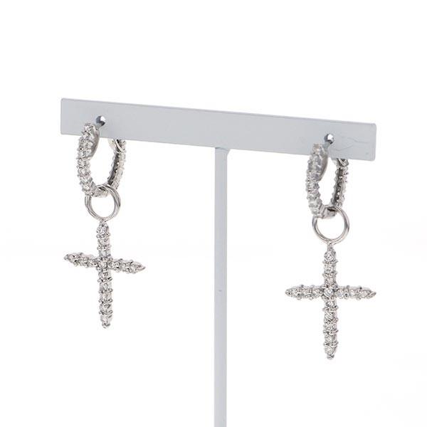 K18WG ホワイトゴールド ダイヤモンド OTHER ピアス