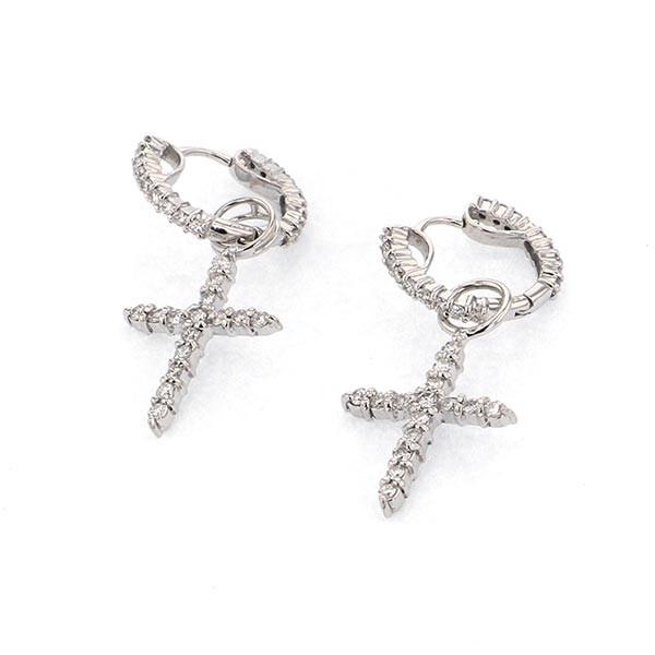 【最安値挑戦中】 K18WG ホワイトゴールド ダイヤモンド OTHER ピアス 【QGW3275522937】(115440円)