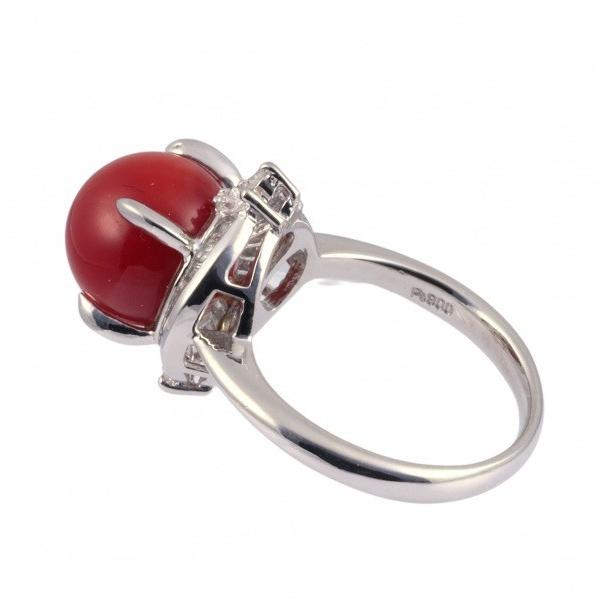 PT900 サンゴ ダイヤモンド OTHER リング PT900 サンゴ ダイヤモンド OTHER リング