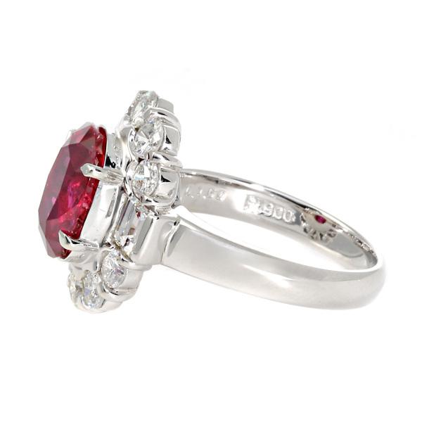 PT900 ルビー ダイヤモンド リング : ジェムキャッスルゆきざき - 通販
