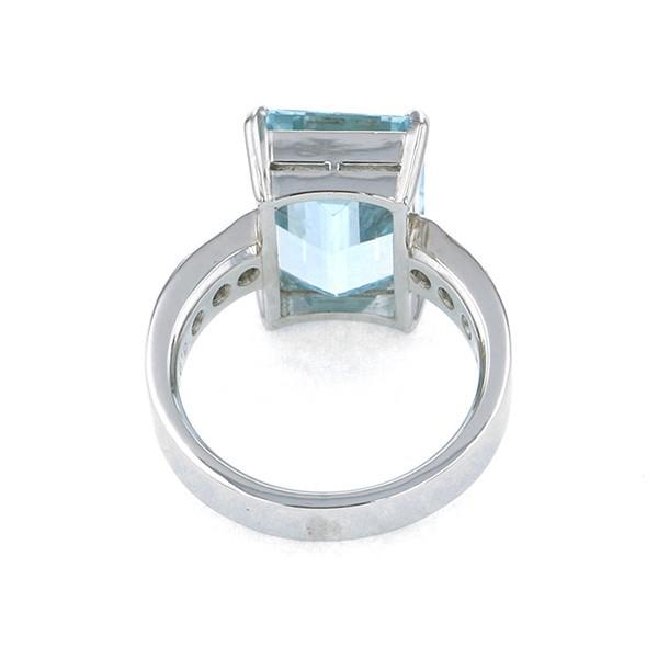 pt900 アクアマリン ダイヤモンド リング Pt900 アクアマリン ダイヤモンドリング AQ 4.12ct D 0.08ct