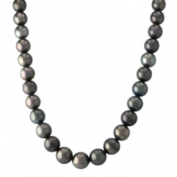 SV シルバー パール ネックレス タヒチパール