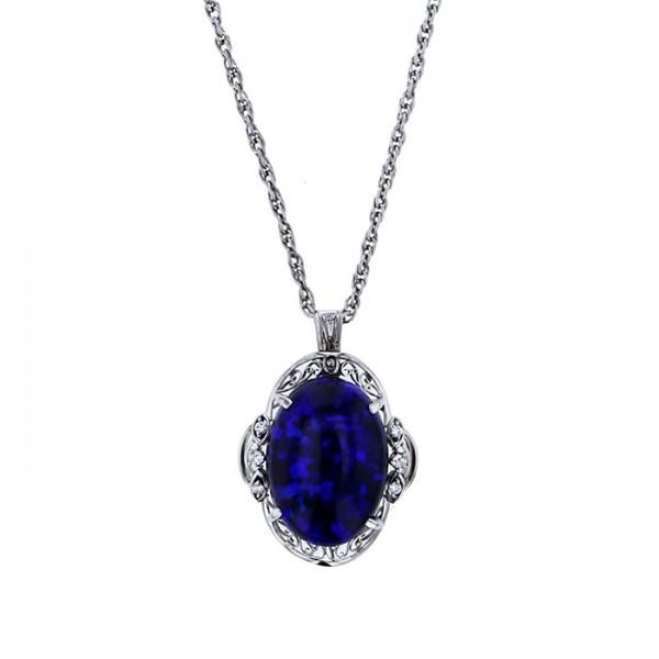 Pt850/ペンダントpt900 |オパール宝石ネックレス Pt850/Pt900/K18オパールペンダントネックレス OP3.84ct