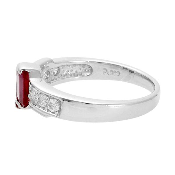 PT900 ルビー ダイヤモンド リング : ジェムキャッスルゆきざき - 通販