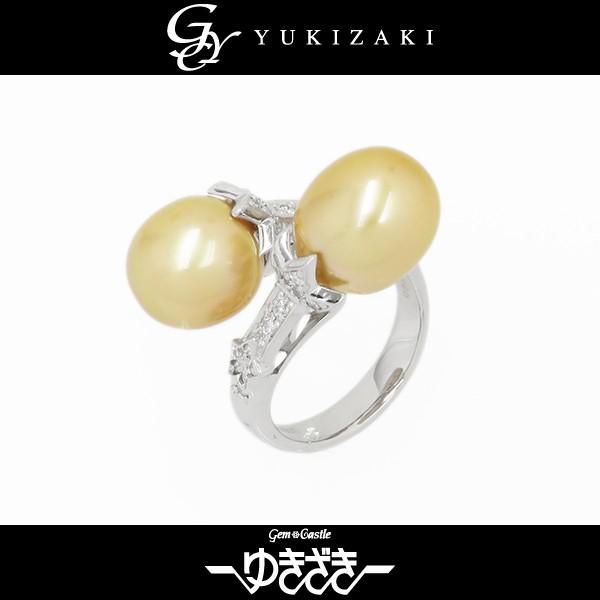 プラチナ900 パール ダイヤモンド リング : ジェムキャッスルゆきざき