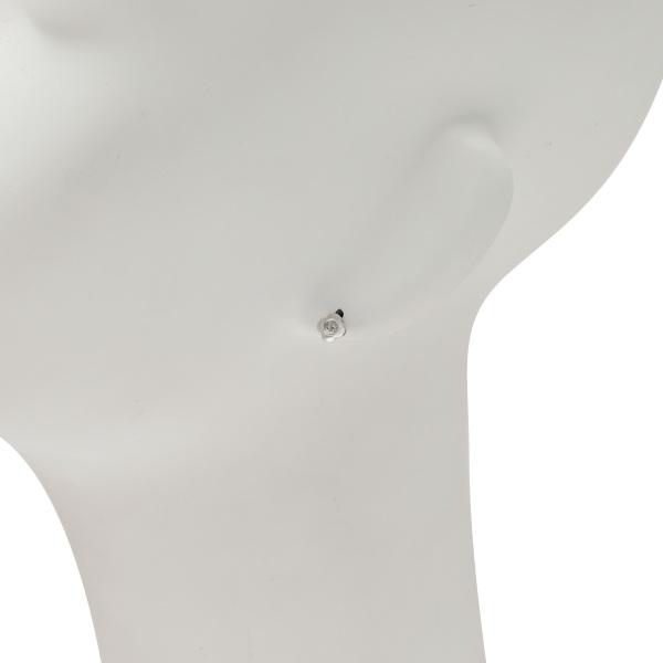 K18ホワイトゴールド ダイヤモンド ピアス : ジェムキャッスルゆきざき