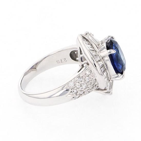 プラチナ900 サファイア ダイヤモンド リング : ジェムキャッスルゆき