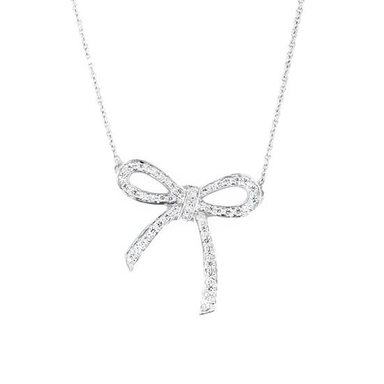 Tiffany & Co. PT950 ボウ ネックレス ラージサイズ Tiffany & Co. PT950 ボウ ネックレス ラージサイズ TIFFANY&Co