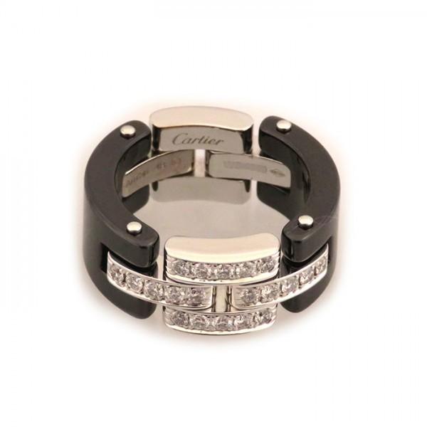 あすつく リング パンテール マイヨン カルティエ セラミック 中古 ホワイトゴールド Wg レディースアクセサリー Headshotsbar Com