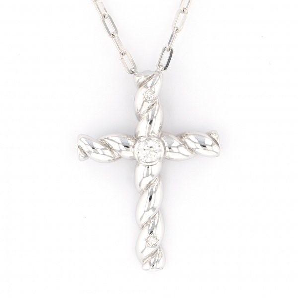 K18ホワイトゴールド ダイヤモンド ネックレス : ジェムキャッスルゆき