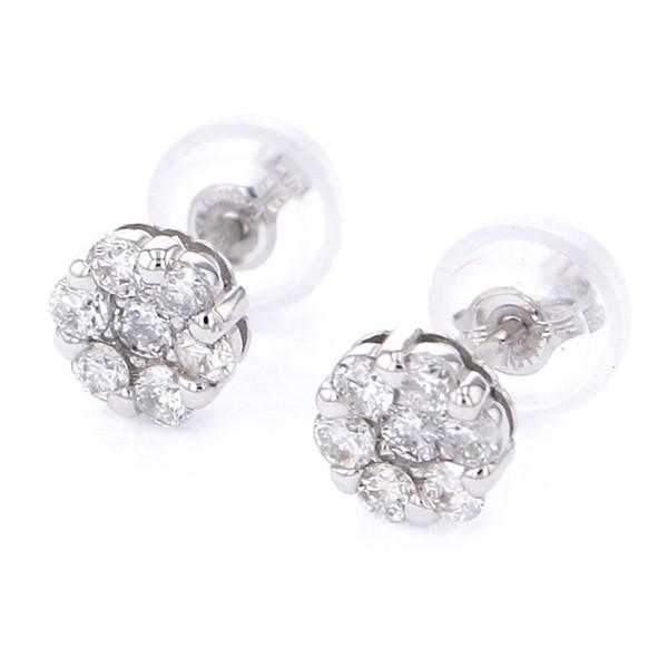 K18WG ホワイトゴールド ダイヤモンド OTHER ピアス