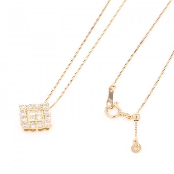 【新登場】 K18YG イエローゴールド ダイヤモンド ネックレス/ペンダント 【XUR1103627082】(38896円)