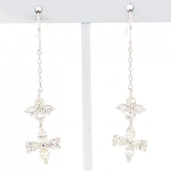 K18WG ホワイトゴールド ダイヤモンド OTHER ピアス