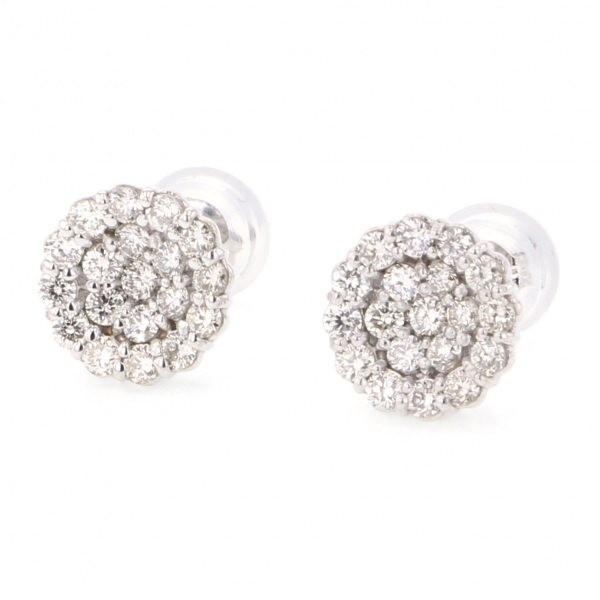 K18WG ホワイトゴールド ダイヤモンド OTHER ピアス