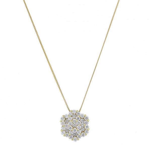 K18YG イエローゴールド ダイヤモンド ネックレス/ペンダント