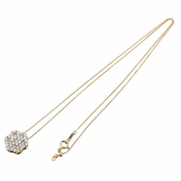 K18YG イエローゴールド ダイヤモンド ネックレス/ペンダント