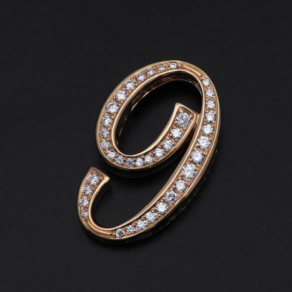 ユキザキノンブル【正規品】 中古] ユキザキ ノンブル ナンバーペンダントトップ【9】Mサイズ