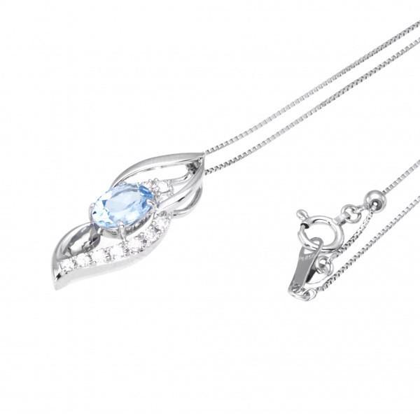 プラチナ900プラチナ850 ネックレス アクアマリン プラチナ900 プラチナ850 アクアマリン ダイヤモンド ネックレス