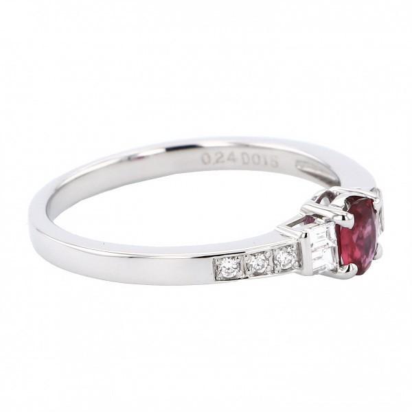 PT950 ルビー ダイヤモンド リング : ジェムキャッスルゆきざき - 通販