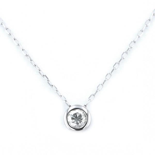 Ｋ18ホワイトゴールド　ダイヤモンドネックレス K18ホワイトゴールド ダイヤモンド ネックレス : ジェムキャッスルゆき