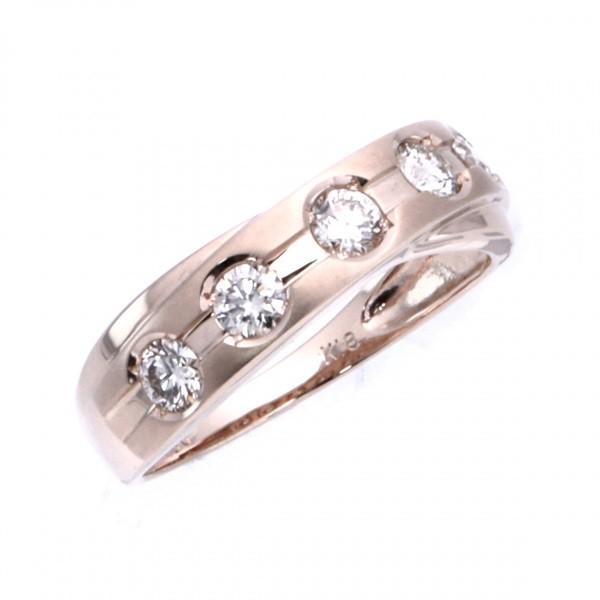 K18ピンクゴールド ダイヤモンド リング : ジェムキャッスルゆき