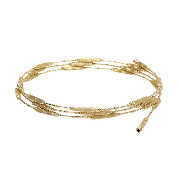 K18イエローゴールド ネックレス兼用ブレスレット : ジェム