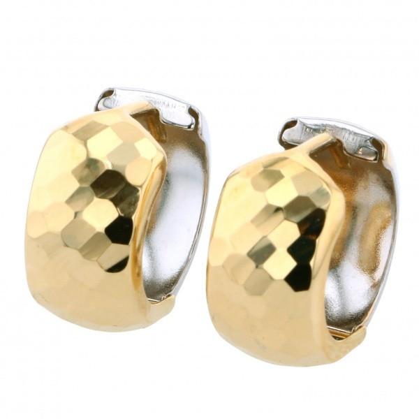 K10WG K18WGホワイトゴールド ピアス ひねりフープ K10WG⁄K18WG