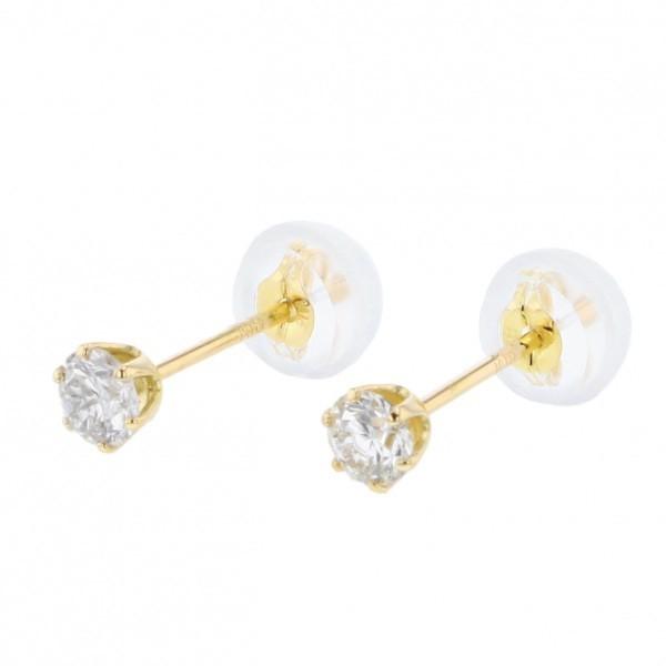 K18イエローゴールド ダイヤモンド ピアス : ジェムキャッスルゆきざき