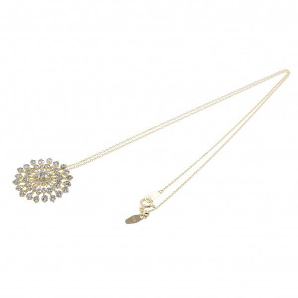 【美品】 K18YG イエローゴールド ダイヤモンド ネックレス/ペンダント 【FKP3055074637】(107679円)