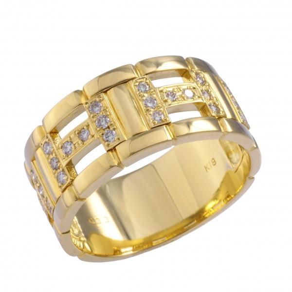 K18YG イエローゴールド ダイヤモンド リング(159720円)