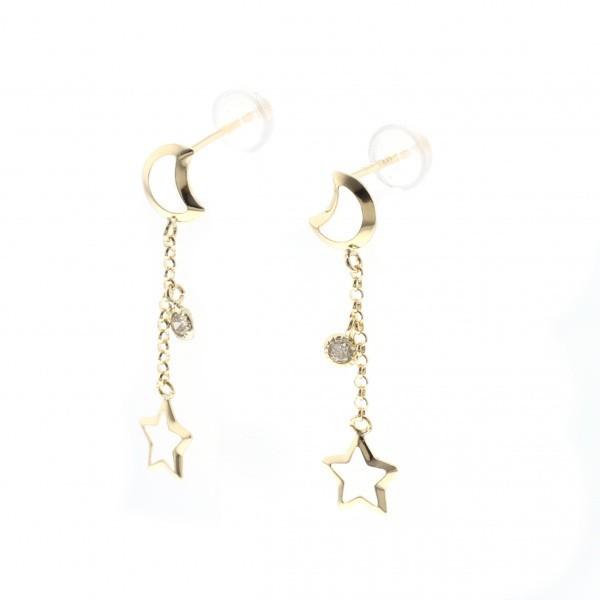 K18イエローゴールド ダイヤモンド ピアス : ジェムキャッスル