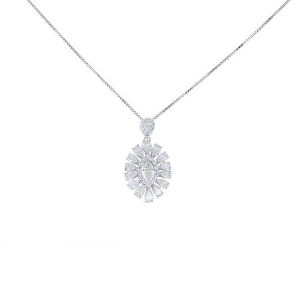 Ptネックレス　Pt900ダイヤトップ Pt850ネックレス ２粒天然ダイヤ プラチナ 一粒ダイヤモンドネックレス 天然ダイヤモンド diamond