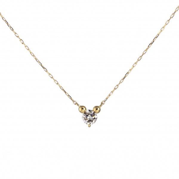 K18YG イエローゴールド ダイヤモンド ネックレス